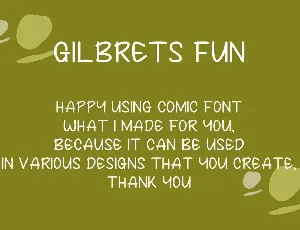 GilbretsFun font