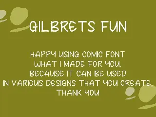 GilbretsFun font