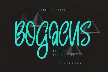 Bogacus - Monoline Handwritten Font