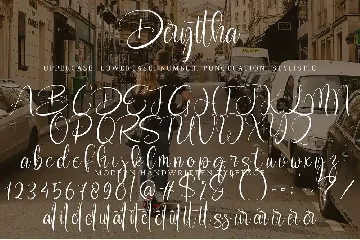 Deryttha font