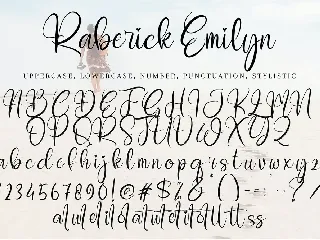 Raberick William font