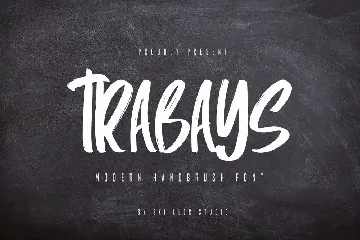 Trabays - Modern Handbrush Font