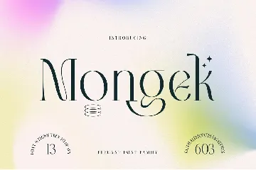 Mongek Typeface font