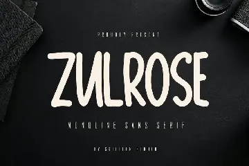 Zulrose - Monoline Sans Serif Font