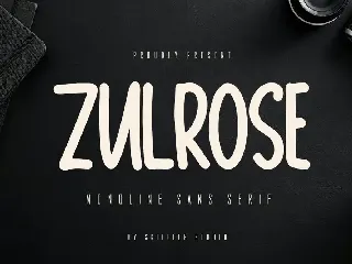 Zulrose - Monoline Sans Serif Font