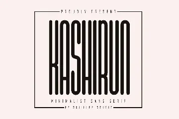 Kashirun - Minimalist Sans Serif font