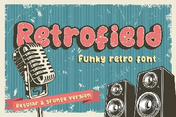 Retrofield - Funky Old Vintage Retro Font