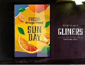 Gliner Bold Retro Vintage Font TNI