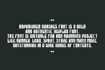 Nopabirhen font