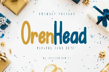 Orenhead - Playful Sans Serif Font