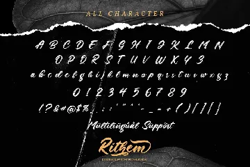 Rithem-Classy Brush Font