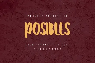 Posibles - Bold Handwritten font