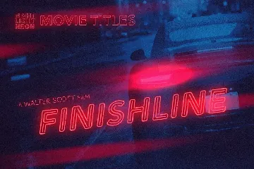 Retro Neon Font - Inline Style