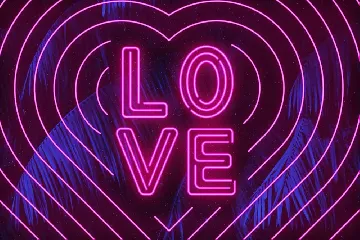 Retro Neon Font - Inline Style