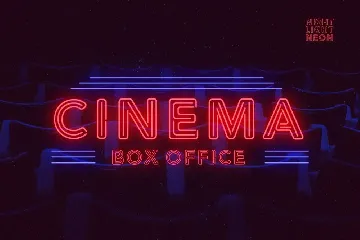 Retro Neon Font - Inline Style