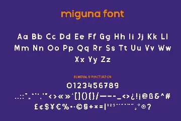 Miguna font