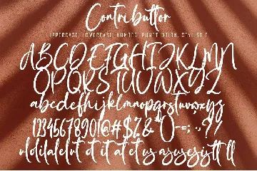 Contributtor font