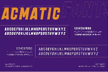 Acmatic font