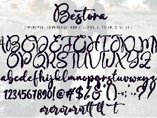 Bestora font