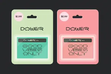 Dower - Playful decorative display Font