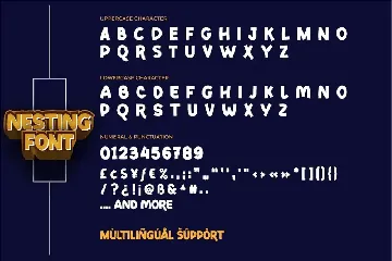 Nesting font