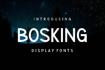 Bosking font