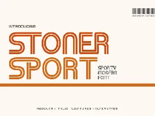 Stoner Sport Typeface font