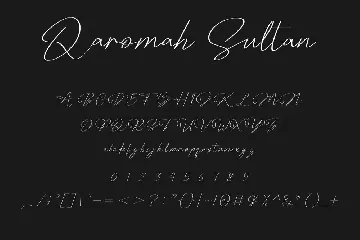 Qaromah Sultan font