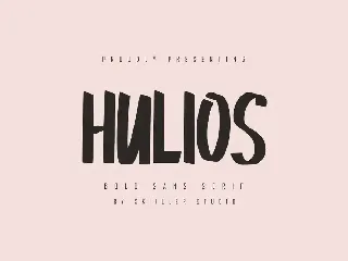 Hulios - Bold Sans Serif Font