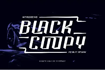 Black Coopy Typeface font