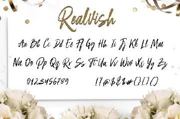 Realvish font