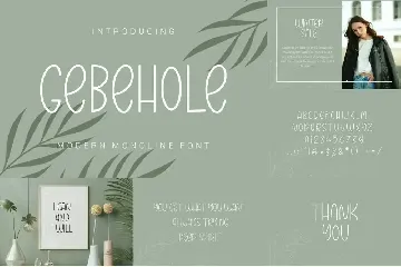 Gebehole Font