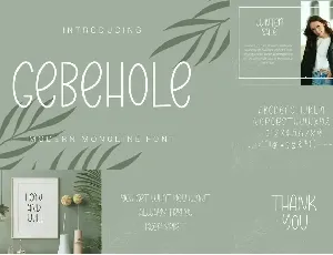 Gebehole Font