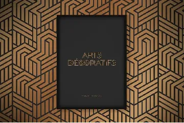 DECORÃ - Geometric Art Deco Font