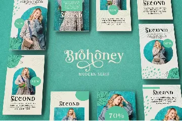 Brohoney Modern Serif Typeface font