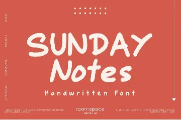 Sunday Notes font