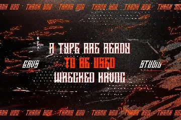 GRVS Wrecked Havoc font