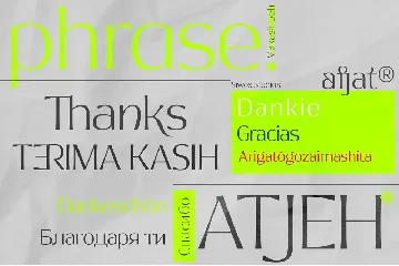 Afjat Trends Light - Latin, Cyrillic & Greek font