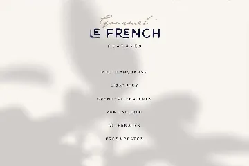 Gourmet Le French font