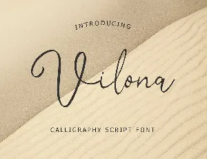 Vilona Calligraphy Script Font