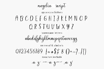 Nazelia Modern Script font