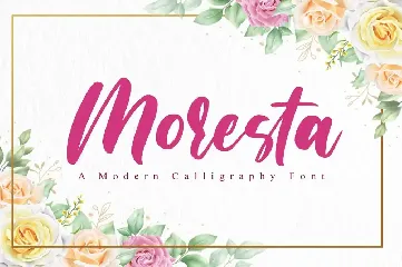 Moresta - Wedding Font