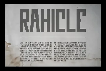 Rahicle font