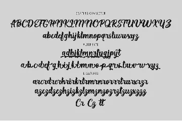 Darting Handmade font