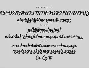 Darting Handmade font