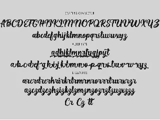 Darting Handmade font