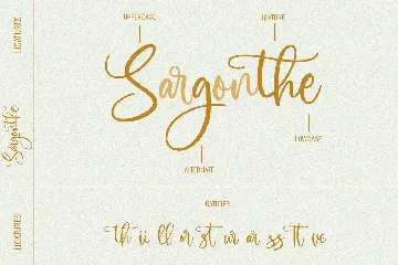 Sargonthe Script Font