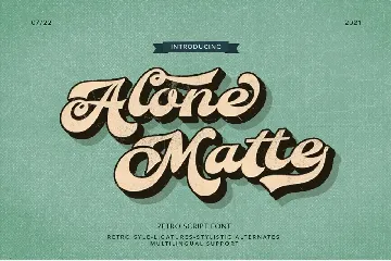 Alone Matte font