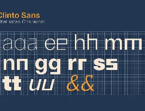 Clinto Sans font