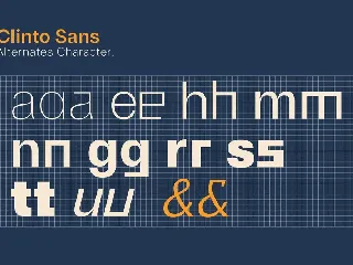 Clinto Sans font